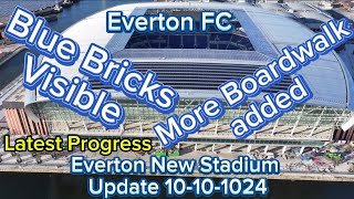 Everton FC New Stadium at Bramley Moore Dock Update 10102024 latest drone footage 4k [upl. by Modnarb553]