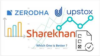 Zerodha vs Upstox vs Sharekhan  Which Is Best [upl. by Sonafets]