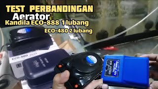 Test perbandingan aerator Kandila ECO8881 lubangECO4802 lubang dengan aerator sejenisreview [upl. by Hahnert]