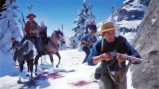 US Army vs Wapiti Indians in Slow Motion  Red Dead Redemption 2 NPC Wars 54 [upl. by Nellda]