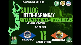 Live  TALOTO vs DAMPAS JRS DIV  SAULOG INTERBARANGAY BASKETBALL TOURNAMENT 2024 [upl. by Gerg]