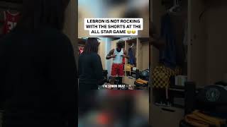 LEBRON NOT HAPPY WITH DA ALL STAR GAME SHORTS 😂  BASKETBALL HIGHLIGHTS basketballnbawnbaespnIG [upl. by Eelesor]