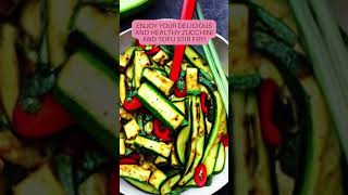 Zucchini and Tofu StirFry Recipe  Quick and Healthy Vegan Dinner [upl. by Yaluz652]