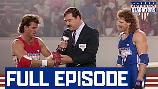 Safety Helmets Knocked Off When Action Gets Too Hot  American Gladiators  Full Episode  S02E02 [upl. by Eartha830]