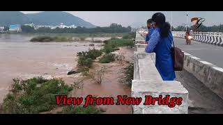 Aerial View of Flood at Palar  Palar Bridge  Vellore  2021 [upl. by Ycnaffit]