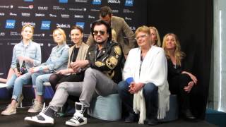 ESCKAZ in Copenhagen Tolmachevy Twins Russia pressconference [upl. by Lynne429]