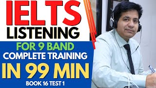 IELTS Listening For 9 Band  Complete Training in 99 Minutes By Asad Yaqub [upl. by Figone]