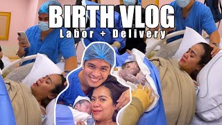 BIRTH VLOG  Labor and Delivery  OUR THIRD BABY [upl. by Novyert]