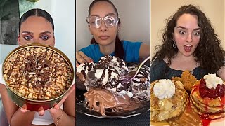 TikTok SweetPastry Mukbang Compilation 13  Pancake Chocolate and More [upl. by Nikaniki225]