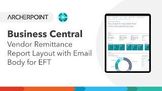 Creating a Vendor Remittance Report with an Email Body in Business Central [upl. by Foulk77]