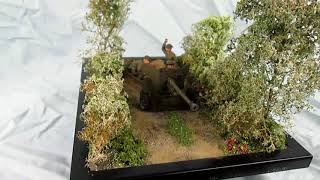 Tamiya 135 British 6 Pounder Anti Tank gun Diorama reveal [upl. by Anomis4]