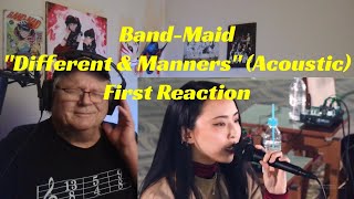 Band Maid  quotDifferent amp Mannersquot Acoustic Version  First Reaction [upl. by Elokkin]