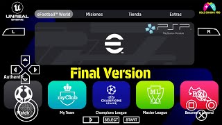 eFootball 2024 PPSSPP Chelito 19  PES 2024 PSP C19 ISO No Savedata amp No Textures Graphics 4k [upl. by Omoj]