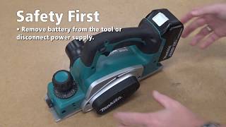 Makita  How To Change Planer Blades [upl. by Mccallum]