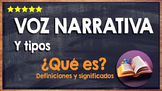 🙏 ¿Qué es una voz narrativa  Tipos de voces narrativa 🙏 [upl. by Elodie]