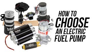 How to choose an Electric Fuel Pump [upl. by Weitman37]