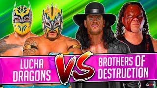 Kalisto amp Sin Cara Lucha Dragons vs Undertaker And Kane Brothers Of Destruction [upl. by Jeanie]