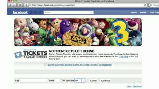 Disney Tickets Together  Toy Story 3 [upl. by Gothard]