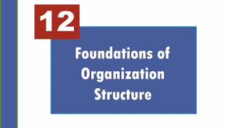 OB Chapter 12 Organization Structure [upl. by Ellak]