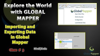 Import amp Export Data in global mapper Software l Explore the World with Global Mapper l Class3 [upl. by Leonardi]