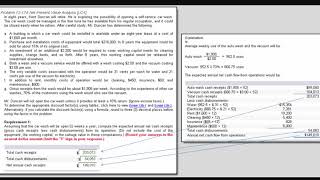 Determining annual cash inflows and outflows P1217A Brewer 5e part 1 [upl. by Sophia]