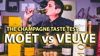 Champagne Tasting Veuve Clicquot vs Moët amp Chandon — Which is Better [upl. by Kristine]