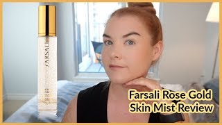 Farsali Rose Gold Skin Mist Review and Demo [upl. by Etnohc]