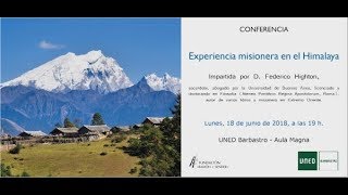 Conferencia quotExperiencia misionera en el Himalayaquot [upl. by Essie]