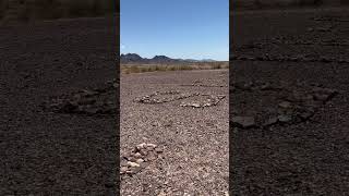 72124 Quartzsite Rock Alignment Aviation Marker in the Desert Very High Temps Arizona [upl. by Calabresi]