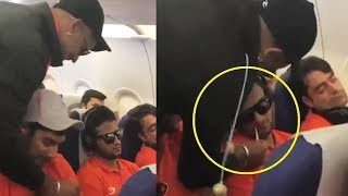 SRH Shikhar Dhawan Prank With Shakib Al Hasan In Flight [upl. by Atalie]