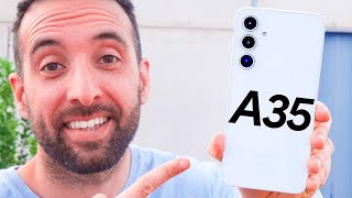 Samsung Galaxy A35 review la opción barata de la gama A  ¿Vale la pena [upl. by Yrffoeg113]