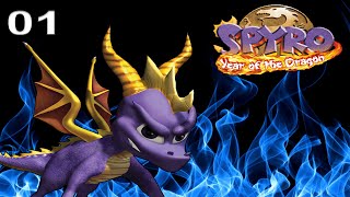 Spyro Year of the Dragon 117 Walkthrough HD  Part 1 Sunrise Spring [upl. by Elson]