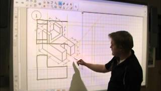 PLTW IED  Multiview Drawing [upl. by Ilac]