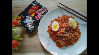 কোরিয়ান স্পাইসি রামেন  How to make Samyang Hot Chicken Flavor Ramen Instant Spicy Ramen Recipe [upl. by Un]