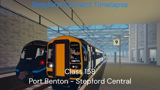 Stepford County Railway Port Benton to Stepford Central Timelapse  Class 158 [upl. by Collette]