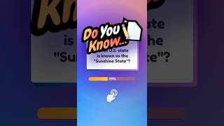 Sunshine State Quiz nickname state USA Florida trivia quiz knowledge learning [upl. by Prudi157]