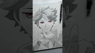 Drawing the Great King Tooru Oikawa 💙 haikyuu [upl. by Annoel]