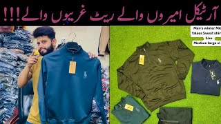 branded Sweatshirts Tracksuit Wholesale Market in Pakistan branded Tracksuits Sweatshirts for Men [upl. by Adnah]