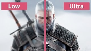 The Witcher 3 Wild Hunt – PC Low vs Ultra Graphics Comparison Pre DayOne Patch 60fpsFullHD [upl. by Eelrahs]