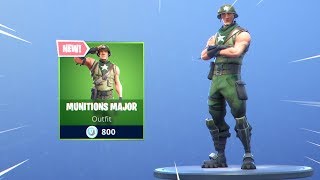 NEW MUNITIONS MAJOR SKIN Fortnite Item Shop March 11 2019 [upl. by Acisey]