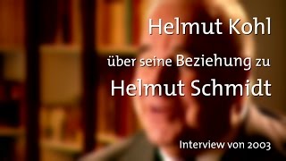 Helmut Kohl über seine Beziehung zu Helmut Schmidt dbate [upl. by Emylee]