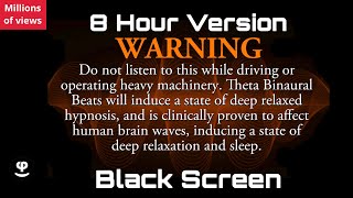 Deep Sleep  Sacral Chakra  Binaural Beats  Black Screen  432Hz [upl. by Lita429]