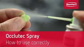 Renfert Occlutec Spray  How to use correctly [upl. by Alfons]