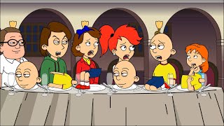 Caillou gets grounded for misbehaving at Thanksgiving dinner [upl. by Zetram]