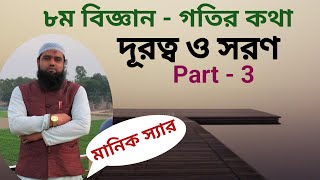 ৮ম শ্রেণি। ১ম অধ্যায়। গতির কথা। দূরত্ব ও সরণ। Part  3। মানিক স্যার। [upl. by Wehttan332]