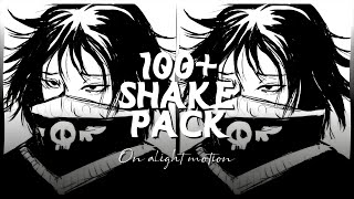 100 Badass Shake Pack on Alight Motion ALIGHT LINK XML File and QR CODE  Moonie달 [upl. by Oiril]