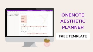 FREE Template How to Create Aesthetic Planner in OneNote [upl. by Nangatrad]