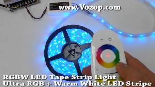 RGBW LED Strip Light Ultra RGB  Warm White LED Tape Stripe [upl. by Lanford]