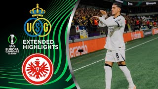 Union SG vs Eintracht Frankfurt Extended Highlights  UECL Playoffs 1st Leg  CBS Sports Golazo [upl. by Dacia299]