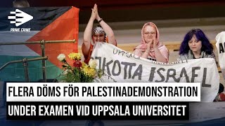 FLERA DÖMS FÖR PALESTINADEMONSTRATION UNDER EXAMEN VID UPPSALA UNIVERSITET  HELA RÄTTEGÅNGEN [upl. by Nicks]